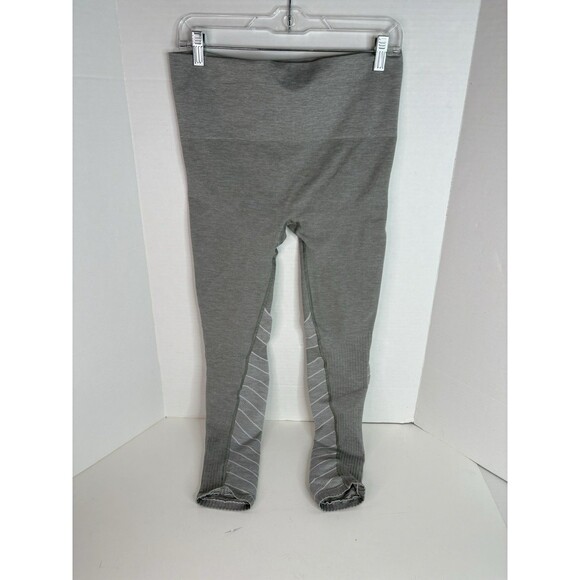 Blanqi Maternity Leggings, Medium, Grey, Stretch Leggings, Striped Legs - Picture 3 of 9